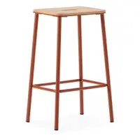 Set de scaune de bar cărămiziu 2 buc. (înălțime șezut 65 cm) Abba – Marckeric