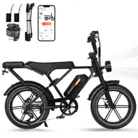 Bicicletă Electrică Suspensie Completă 20×4.0" Anvelope Late, 60-90km, RCB-G19