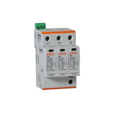 Surge Protection Device Type 1 and 2 With Plug-in Cartridge, Iec Impulse Current Iimp (10/350μs) 12.5ka Per Pole, 3p. Cu Contact Comanda de la Distanta
