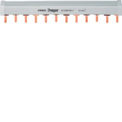 Busbar 3P+N cu pini 57M 16mmp 80A