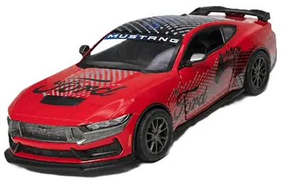 Mașinuță metalică Kinsmart Livery Edition - 2024 Ford Mustang Dark Horse, 1:38, roșu
