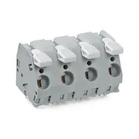 PCB terminal block; lever; 6 mm²; Pin spacing 12.5 mm; 6-pole; CAGE CLAMP®; 6,00 mm²; gray