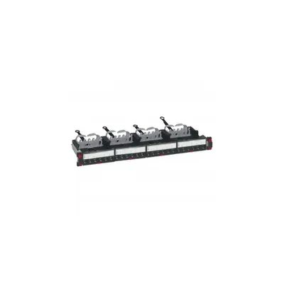 Flat patch panel equipped cu 24 RJ 45 connectors LCS³ - 19 - 1U - Cat.6 A STP