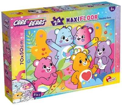 Puzzle dublu față Lisciani pentru colorat din 24 piese - Grijuliile ursuleți