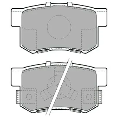 Set placute frana, frana disc DELPHI LP1972