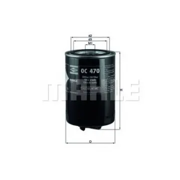 Filtru ulei MAHLE ORIGINAL OC 470
