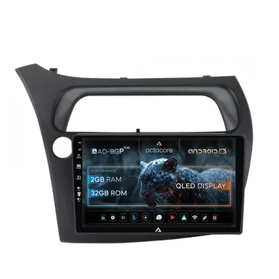 Navigatie Honda Civic Hatchback (2006-2011), Android, P-Octacore 2GB RAM + 32GB ROM, 9 Inch - AD-BGP9002+AD-BGRKIT020