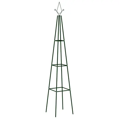 vidaXL Suporturi plante grădină 2 buc. verde închis 35x35x195 cm fier