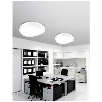 Plafoniera ONDA Alb Iron & Sticla LED 27 Wat 230 Volt 990Lm 3000K IP20