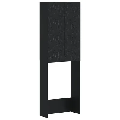 vidaXL Dulap pentru toaletă DELFT Negru 66 x 25,5 x 190 cm