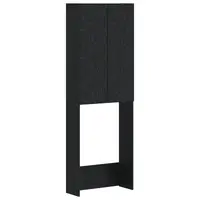 vidaXL Dulap pentru toaletă DELFT Negru 66 x 25,5 x 190 cm