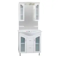 Set mobilier baie Palmiye 3 piese alb 85 cm