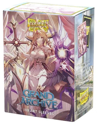 Protectori pentru cărți Dragon Shield - Matte Dual Art Sleeves Standard Size, Grand Archive: Haniel, Archangel of Spectra (100 buc.)