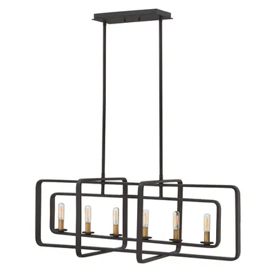 Corp de iluminat suspendat, lustra Quentin 6 Light Island Chandlier