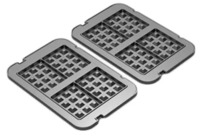 Atașament pentru vafe pentru grătare AENO - EG1/EG5, negru