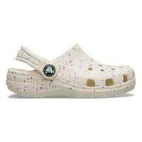 Saboti Crocs Classic Glow Paint Splatter Clog K Alb - Summit White/Multi