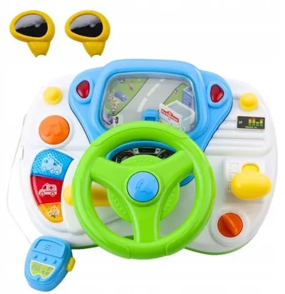 Volan muzical pentru bebeluși Raya Toys - Șofer simulat Dreaming Party