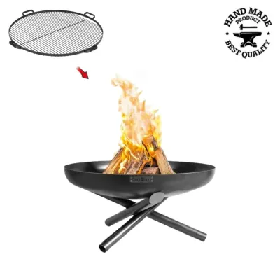 Pachet Vatra INDIANA 80 cm cu grilaj otel