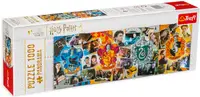 Puzzle panoramic Trefl din 1000 de piese - Harry Potter și Casele Hogwarts