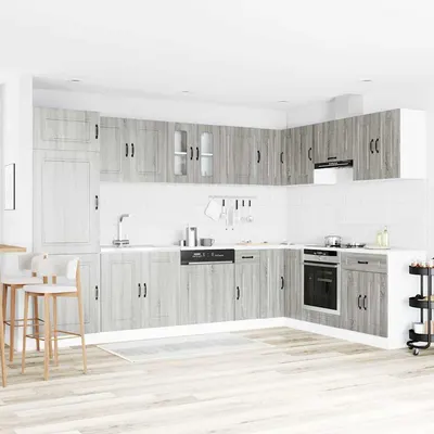 vidaXL Dulap de bucătărie Kalmar Gri Sonoma 80 x 46 x 81,5 cm