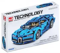 Constructor MJI: Technology Car - Mașină sport albastră, 1355 piese