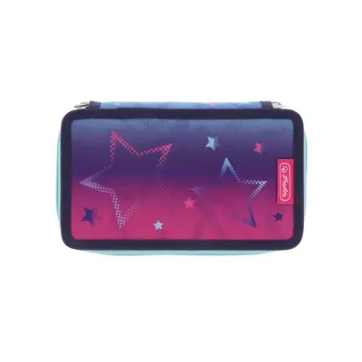 Penar echipat 2 fermoare, 23 piese, Herlitz Pink Stars
