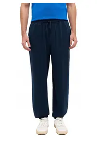 Pantaloni Barbati - Logan - Regular Fit - Banda Elastica - 2 Buzunare - Lungi - Bumbac - Marime M - Albastru