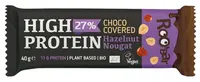 Baton proteic organic, nuga cu alune, 40 g, Roobar