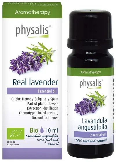 Ulei esențial organic, lavandă, 10 ml, Physalis