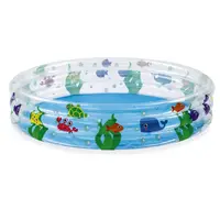 Piscina gonflabila pentru copii, rotunda, animale marine, 152x30 cm