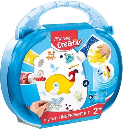 Set de pictura cu degetele Maped Creativ Early Age - 10 piese