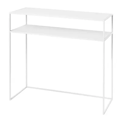 Masă consolă albă din metal 35x85 cm Fera – Blomus