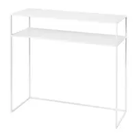 Masă consolă albă din metal 35x85 cm Fera – Blomus