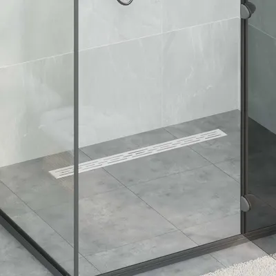vidaXL Scurgere pentru duș cu design pe linie și sifon de 360° 80 cm