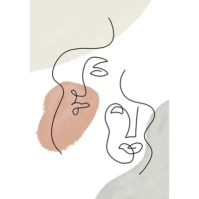 Poster 29x41 cm Two Faces – Veronika Boulová
