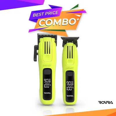 Set ROVRA - IMPACT - Masina de tuns + Masina de contur - Verde