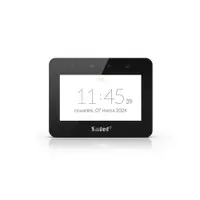 Tastatura touch screen Satel Integra INT-TSG2R-B, 4.3 inch, functii MACRO, Mifare 13.56 MHz, slot card, negru
