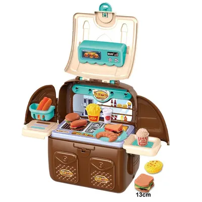 Set fast food 2 in 1 in rucsac Burger Fast Food