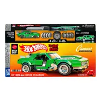 Set de constructie si masina metalica, Brick Shop, Hot Wheels, 68 Chevrolet Camaro, 289 piese, JFT16