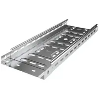 Jgheab metalic perforat zincat la cald 400x40 mm pentru trasee electrice industriale - Bara 3m