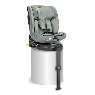 Scaun auto pentru copii Lorelli Solaris Green 40-150 cm, i-Size, isofix, picior de sprijin, rotativ 360, 0 luni-12 ani