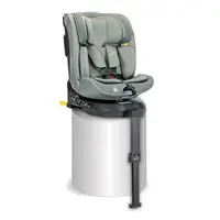 Scaun auto pentru copii Lorelli Solaris Green 40-150 cm, i-Size, isofix, picior de sprijin, rotativ 360, 0 luni-12 ani