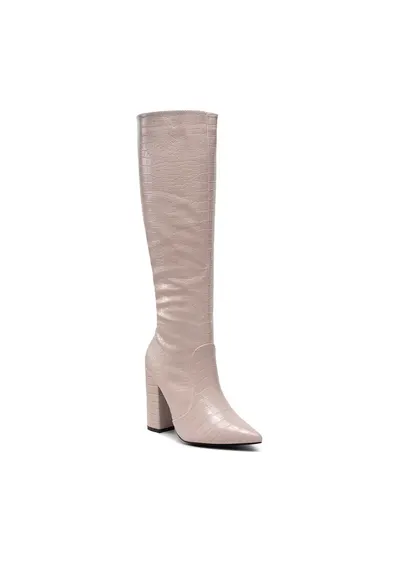 Cizme dama - 301727828 - Piele ecologica - Bej - Bej