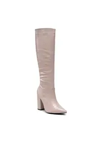 Cizme dama - 301727828 - Piele ecologica - Bej - Bej