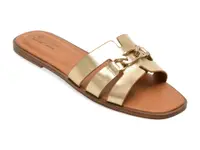 Papuci CALL IT SPRING aurii, SERINNA 710, din piele ecologica