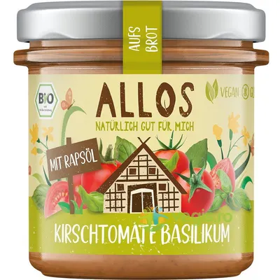 Crema Tartinabila cu Rosii Cherry si Busuioc fara Gluten Ecologica/Bio 140g