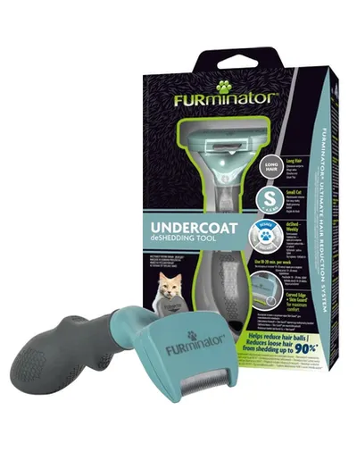FURMINATOR Undercoat deShedding pentru pisici cu părul lung Mic