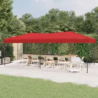 Gossi cort pliabil pentru petreceri, rosu, 3x6 m