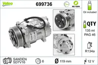 Compresor Climatizare Potrivit Citroen Berlingo, Berlingo Minivan, C5 I, Evasion, Jumper I, Jumpy I, Xantia, Xantia Kombi, Xm, Xsara, Xsara Picasso, Xsara Hatchback 1.0-2.8d 06.87-12.15