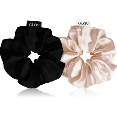 GLOV Scrunchies S Elastice pentru par Sparkling Wine/Black 2 buc